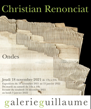 Invitation exposition 'Ondes' - Galerie Guillaume - 18 novembre 2021
